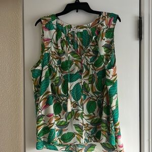 Summer Print Sleeveless top